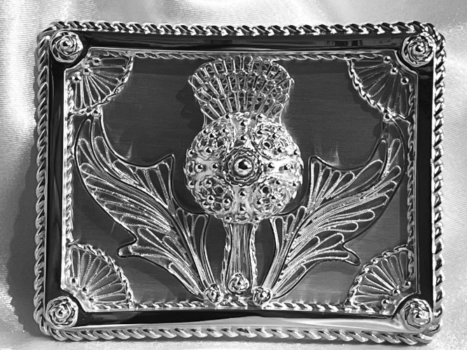 þistill sylgju / Thistle Buckle Silver