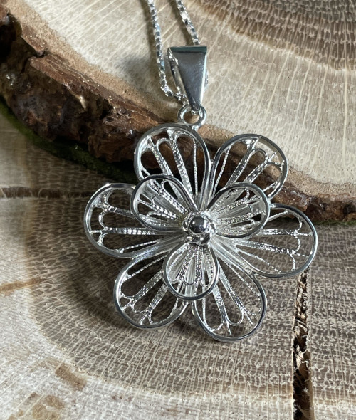 Double Flower Pendant